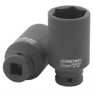 Торцевая головка ударная глубокая Jonnesway 1/2 дюйма 32 мм