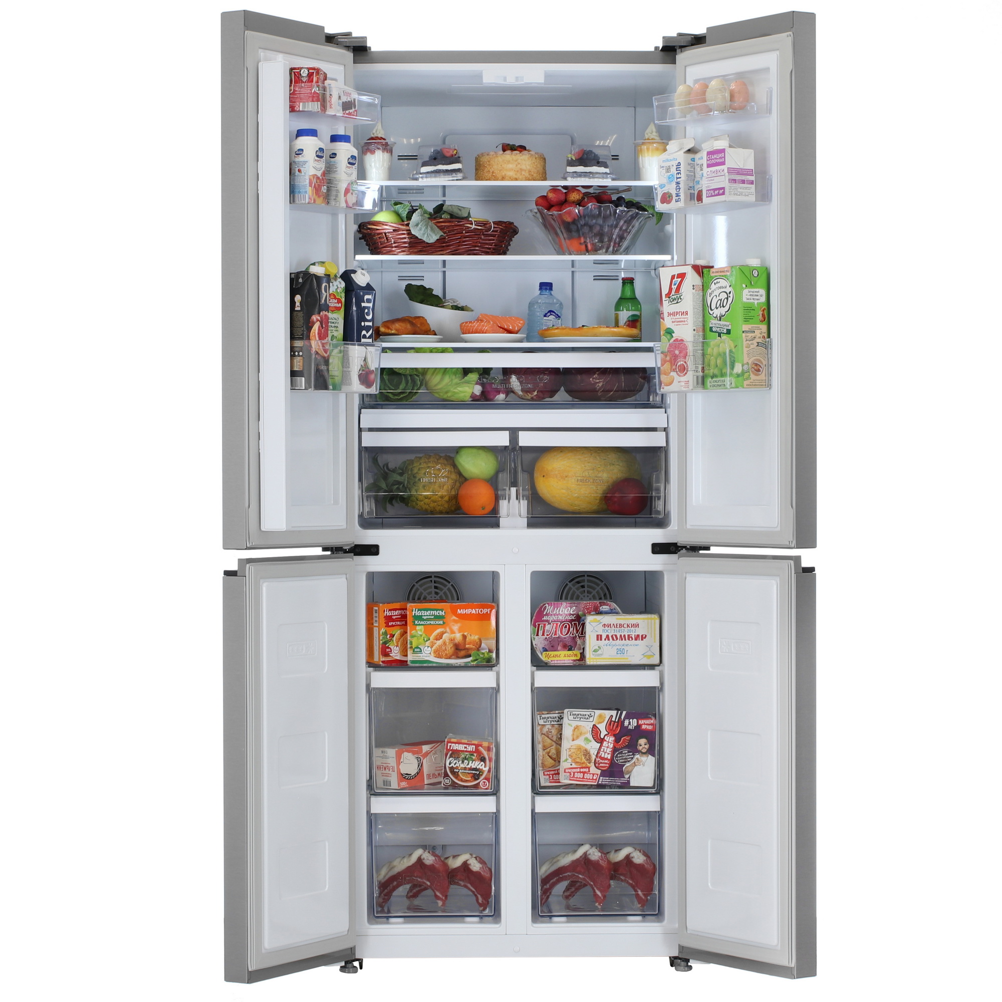 5449883 Холодильник многодверный   Hotpoint HFP4 480I X серебристый STDN-0152061 - Вид №5