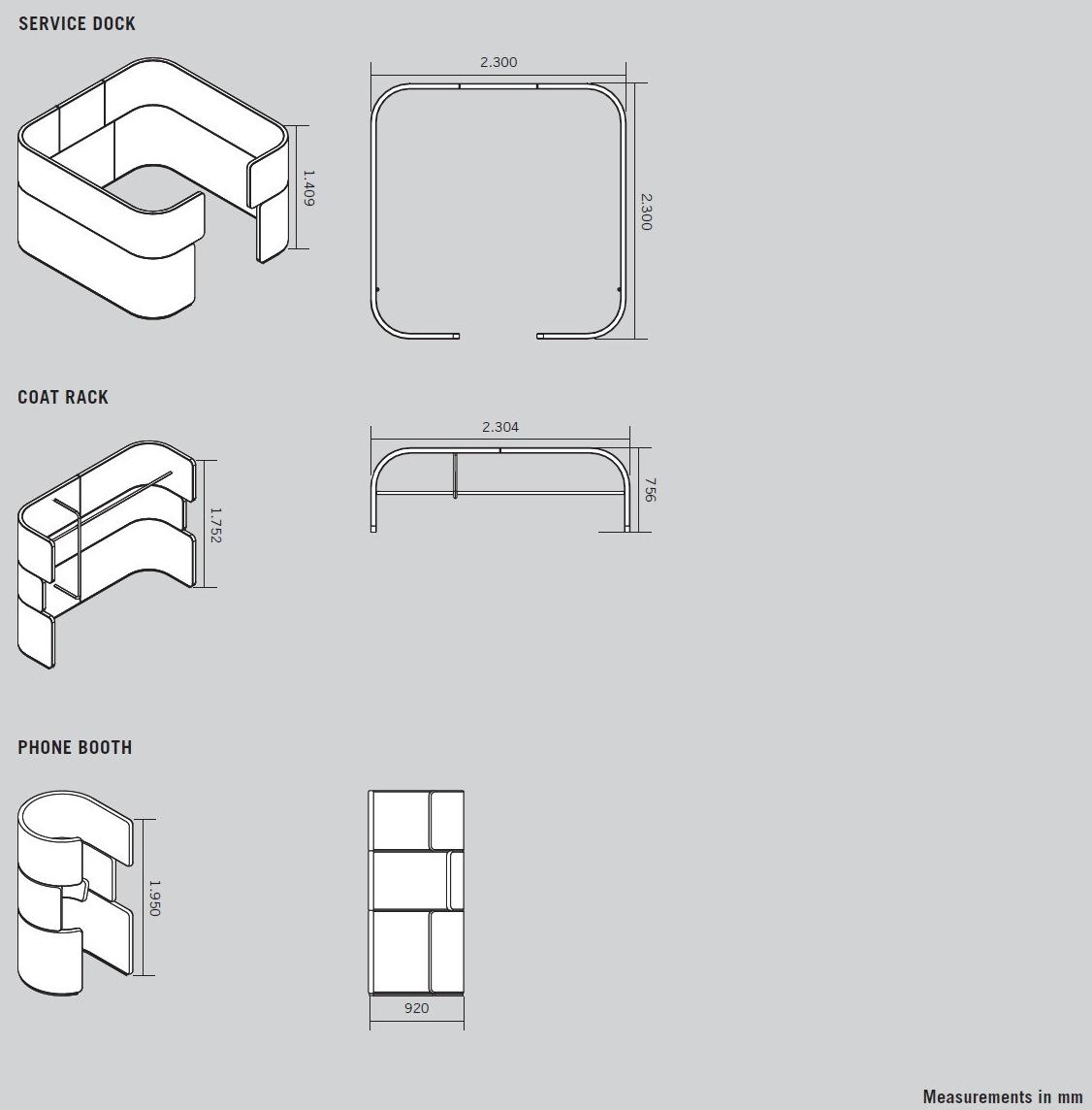 BENE Отдельно стоящая офисная перегородка Docklands sun-id-1360580 - Вид №4