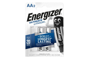 16281971 Батарейки Ultimate Lithium, E91/AA, 2 шт/бл 7638900262636 Energizer