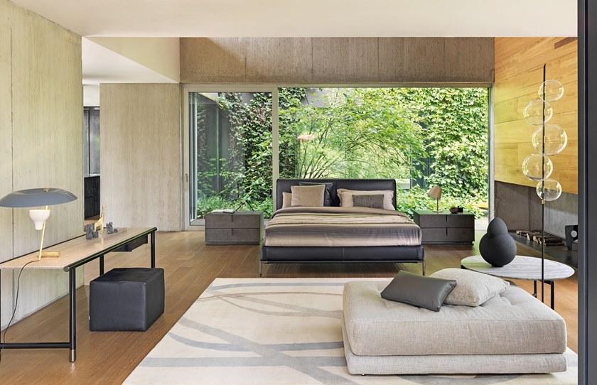 Flou Двуспальная кровать с обивкой и съемным чехлом из ткани Icon sun-id-1414597 - Вид №4