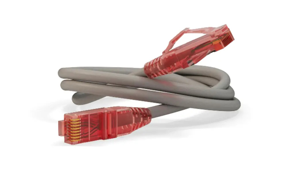 90867013 Патч-корд Hyperline Ethernet Lan 5e U/UTP 1 LSZH 2 м цвет серый STLM-1118749