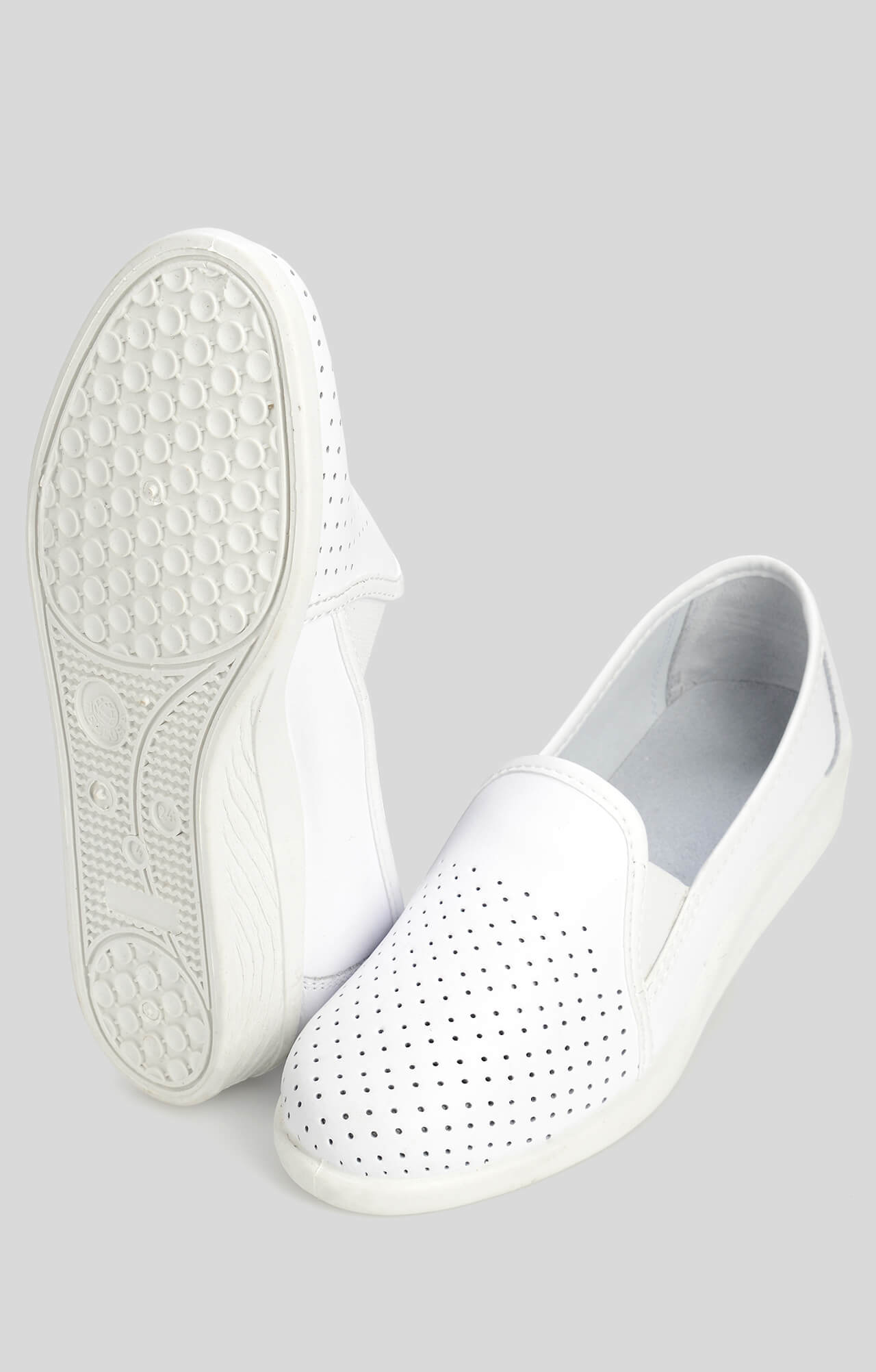 68171 Туфли мужские с закрытым задником белые  Сабо и сланцы размер 44 Спецодежда  - Вид №1