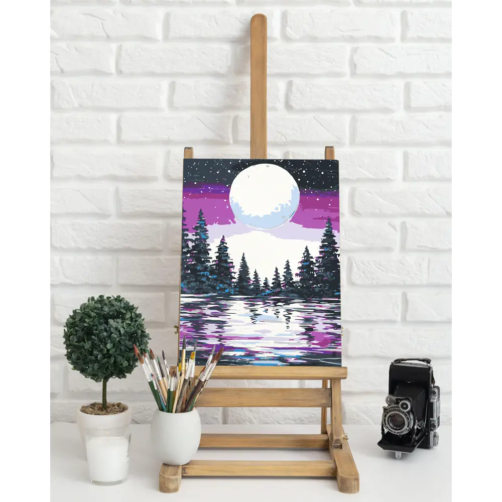 Картина по номерам Розовая ночь 40х50 см FBRUSH STLM-2135386 - Вид №2