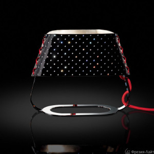 Italamp 2317/L SW Strass crystal glase/C лампа настольная