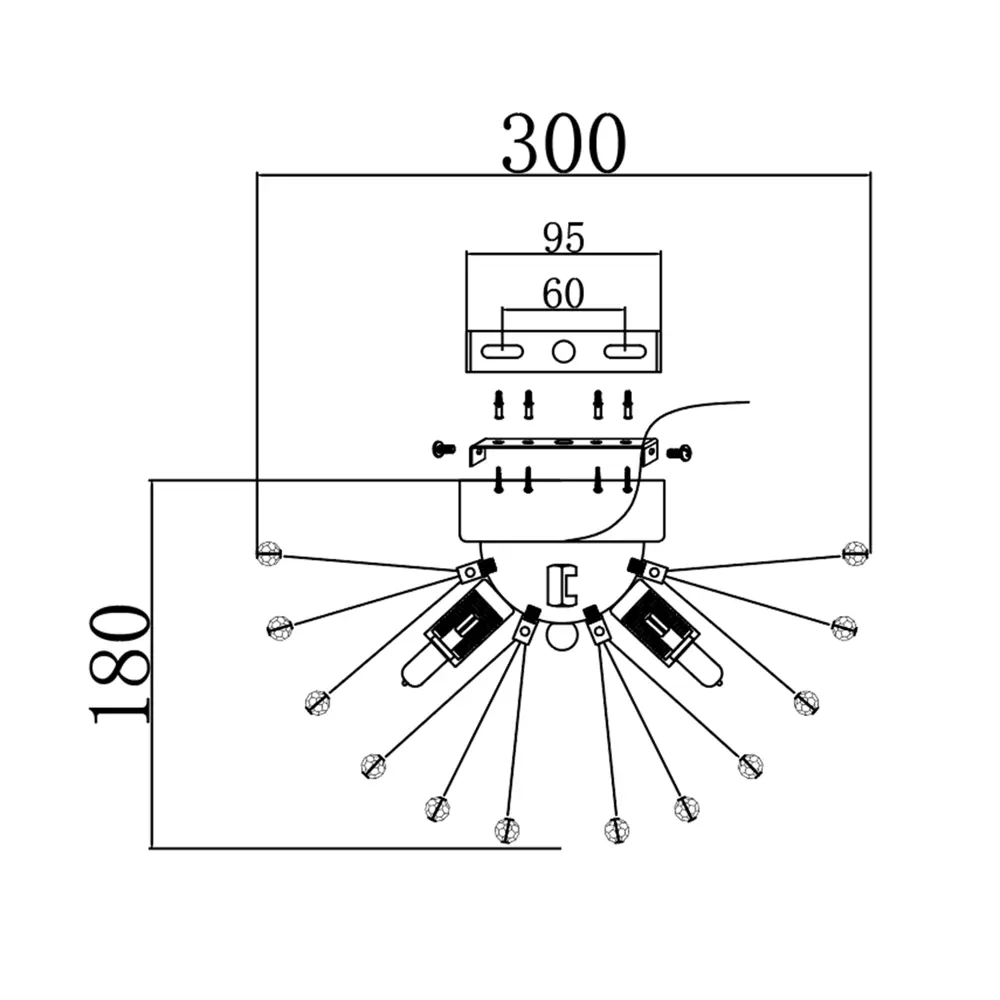 Светильник бра настенный Estares Mimosa цвет золото STLM-2038152 - Вид №5
