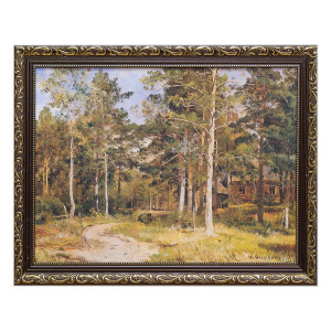 90400716 Картина в раме "Осенний пейзаж. Дорожка в лесу", И.И.Шишкин. 30х40 см STLM-0215013 АГНИ