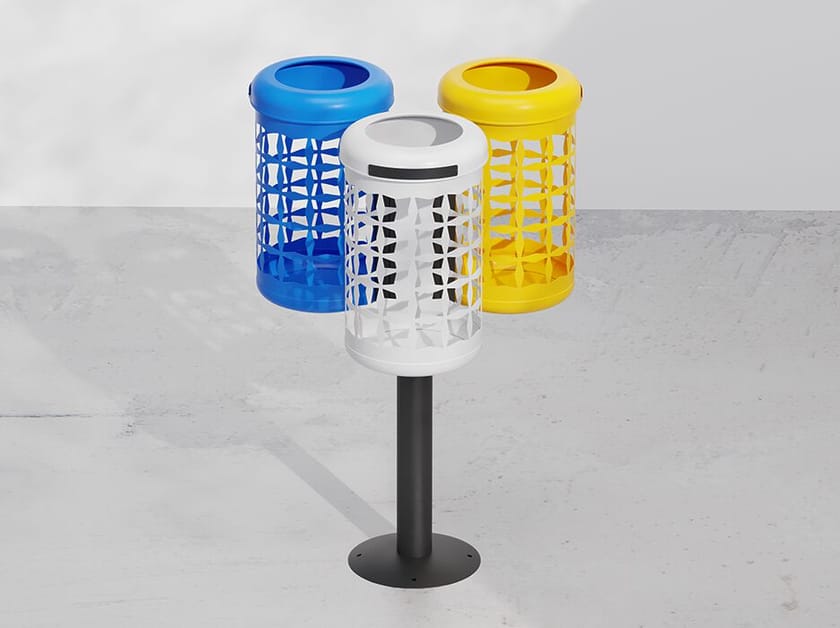 Корзина для мусора из листового металла для раздельного сбора DIMCAR GLIFO ARCH-00047369