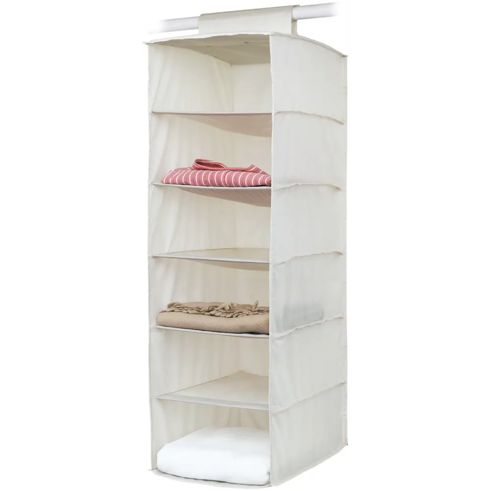 Органайзер подвесной Spaceo 6 полок 30х40х90 см цвет бежевый STLM-2000564