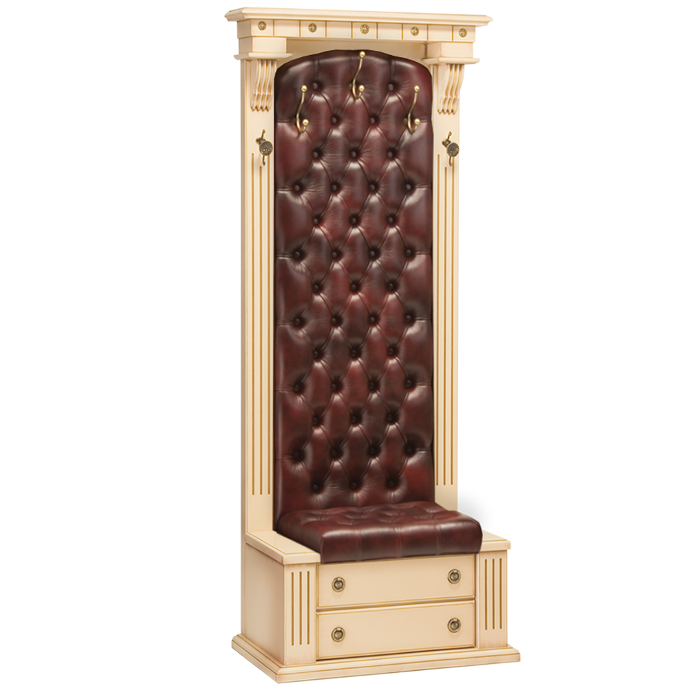 11159 Прихожая с ящиком Тауэр 3/1 Айвори Бордо 12 BOGACHO 4627138226025