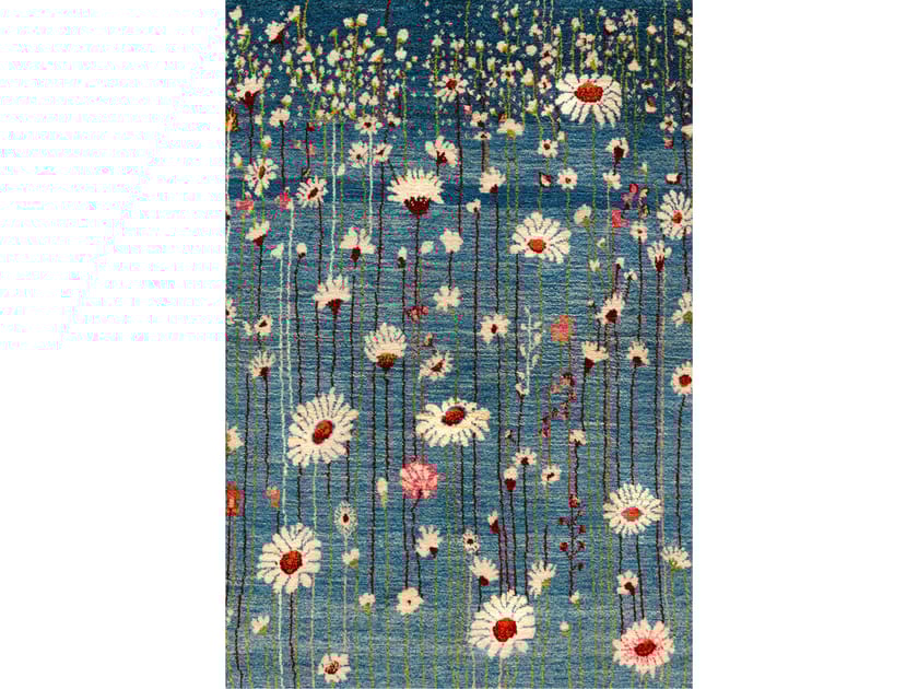 Прямоугольный шерстяной цветочный ковер Zollanvari Flower Meadow ARCH-00048052