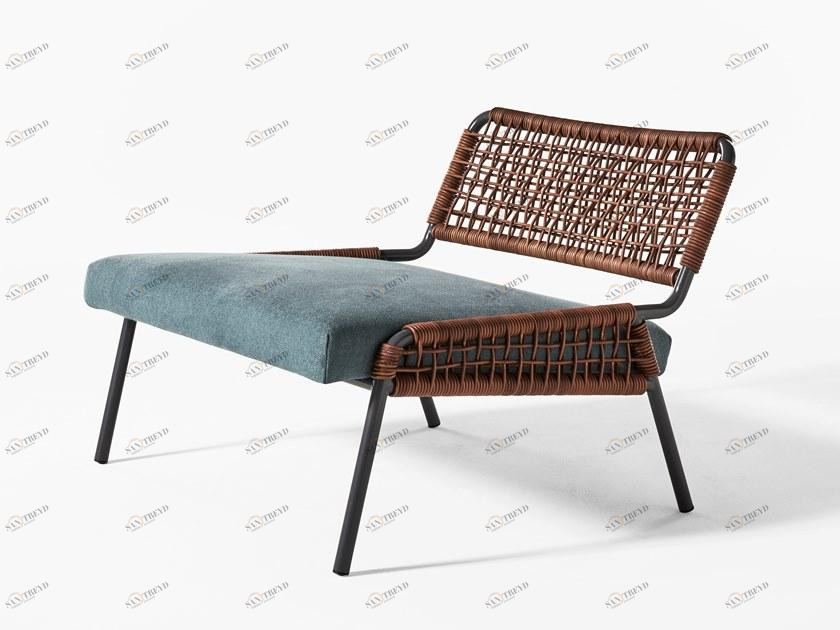 Meridiani Кресло из ткани и кожи sun-id-1472017