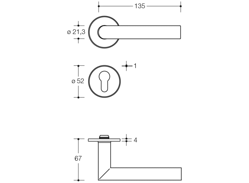 162PCIV01230 Модель комнатного набора 162,21 шт. HEWI Beschläge für Innentüren  - Вид №15