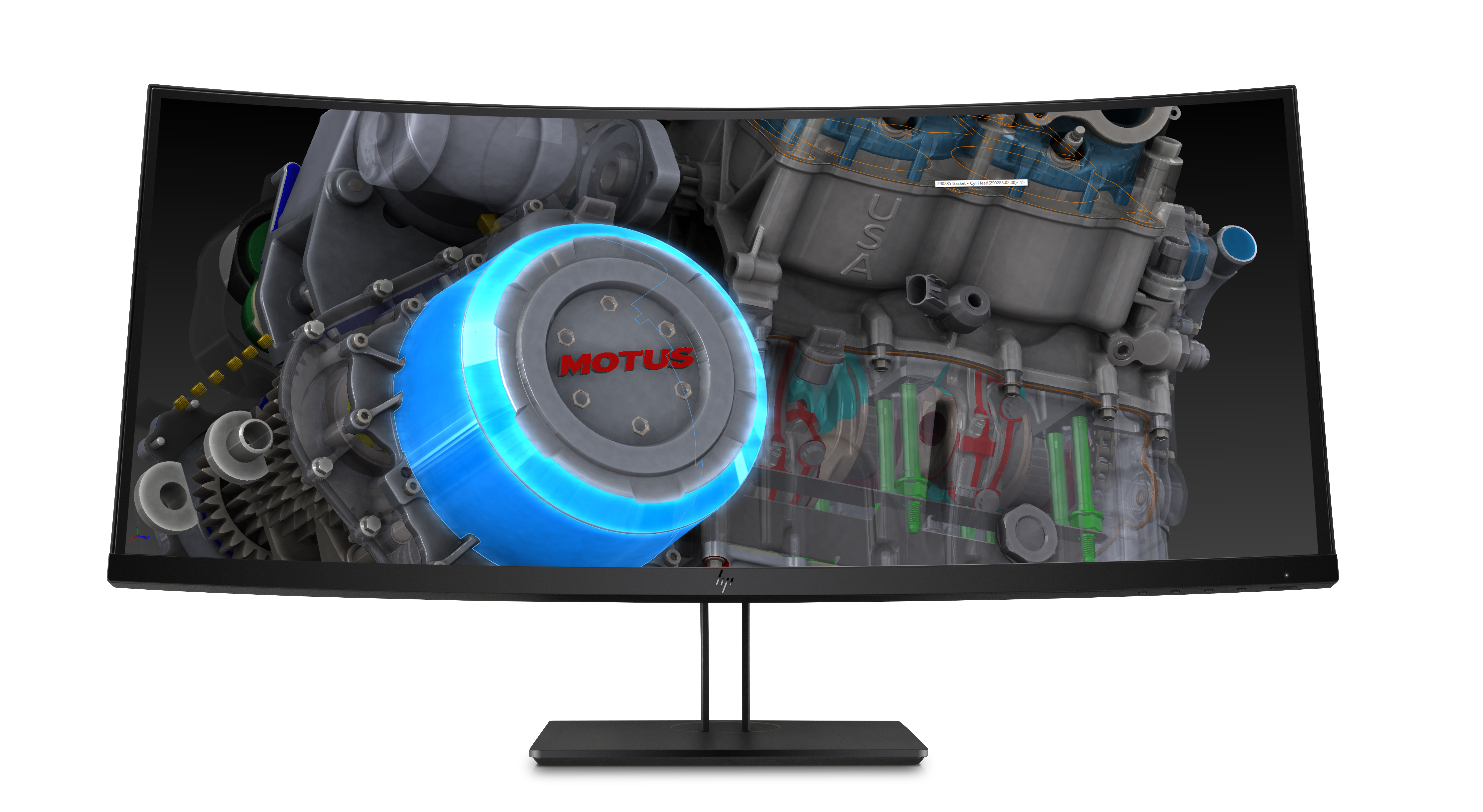 Z4W65A4#ABB z38c 37.5-inch curved display 3840х1600 21:9 ips 300 cd/m2 1000:1 14ms 178°/178° hdmi usb 3.0x3 displayport energy star epeat black (repl k1u77a4) HP Santreyd  - Вид №4