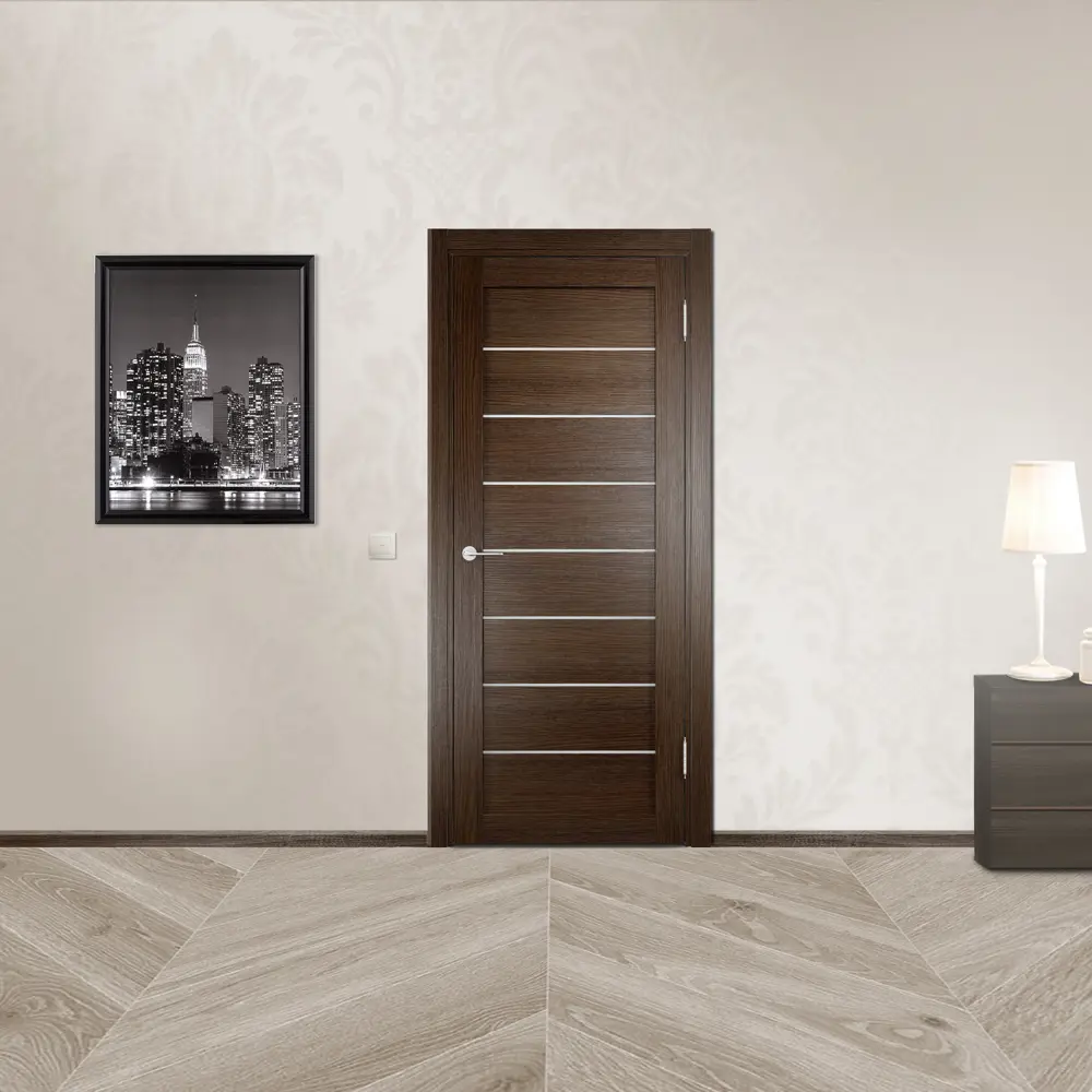 Полотно дверное глухое Мюнхен 90x200 см, ламинация, цвет дуб табак 3D ELDORF STLM-2137148 - Вид №2