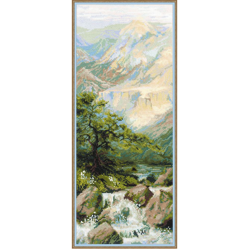 1543 Набор для вышивания Горная река 20 х 50 см RIOLIS Сотвори Сама 