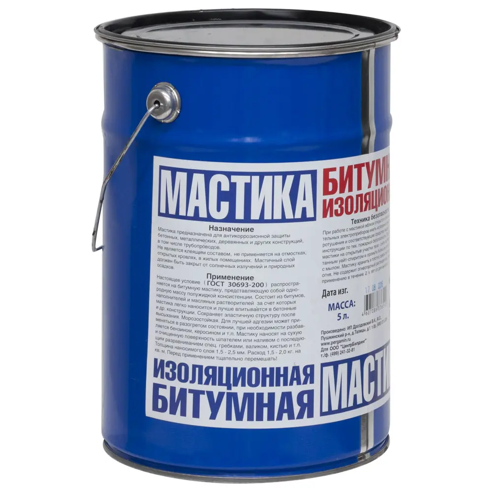 Мастика битумная, 5 л Santreyd Не применимо STLM-2192815 - Вид №1