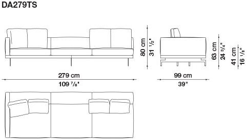 B&B Italia 3-х местный тканевый диван Dock sun-id-1376507 - Вид №142