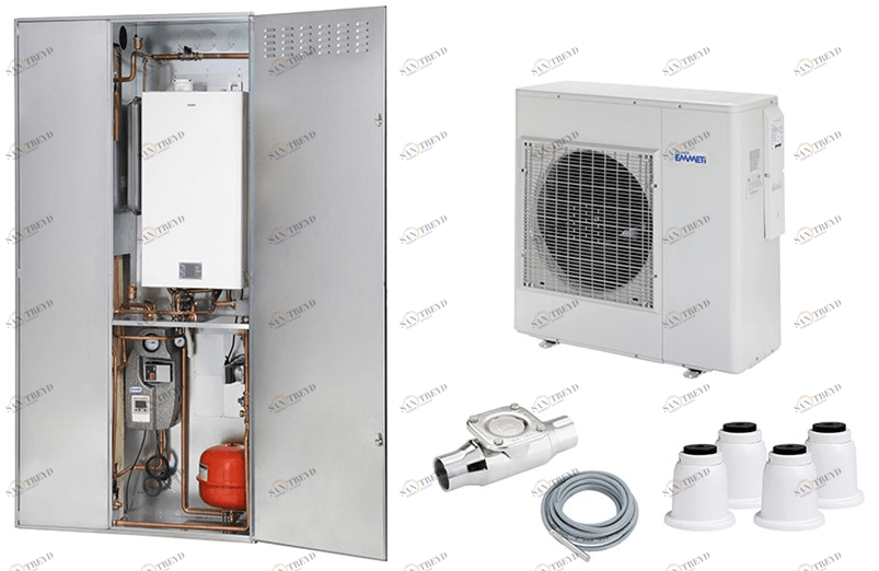 EMMETI Гибридная система с тепловым насосом Caldaie e fumisteria sun-id-1455306