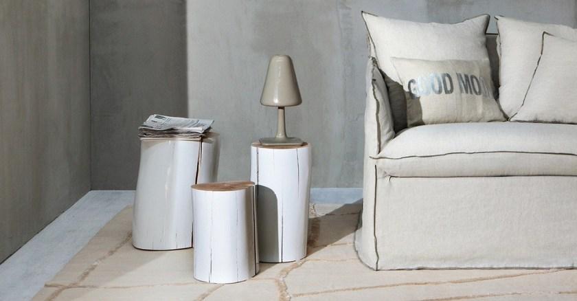 Gervasoni Низкий круглый журнальный столик для гостиной Log + news sun-id-1500325 - Вид №4