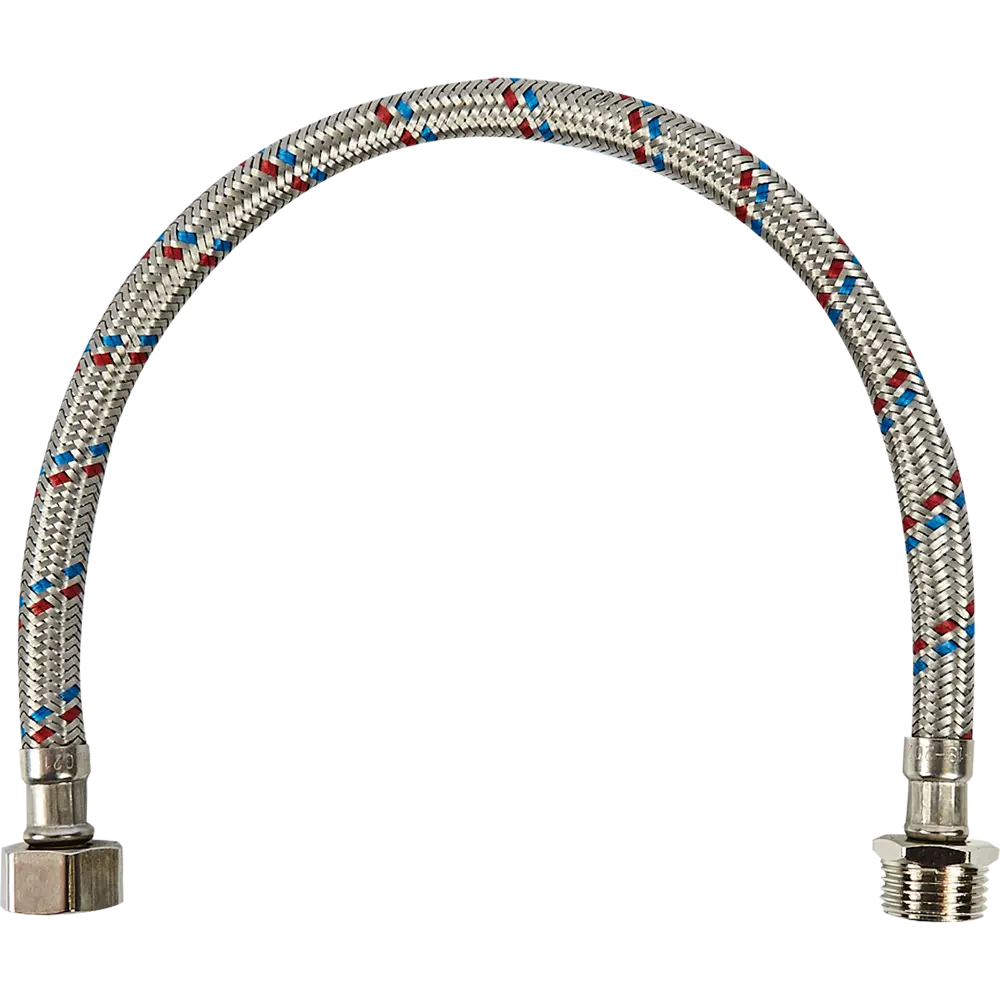 Гибкая подводка для воды ДТРД 30 см x 1/2" наружная-внутренняя резьба STLM-2121392 - Вид №2