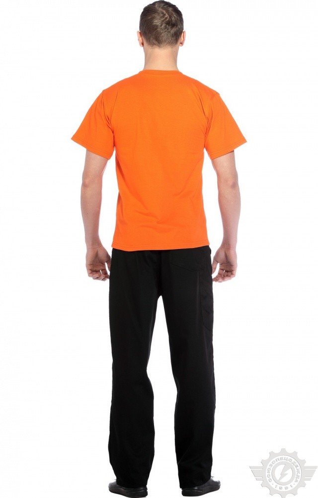 61040 Футболка "Престиж" оранжевая  Одежда для официантов  размер XL (52) Спецодежда  - Вид №9