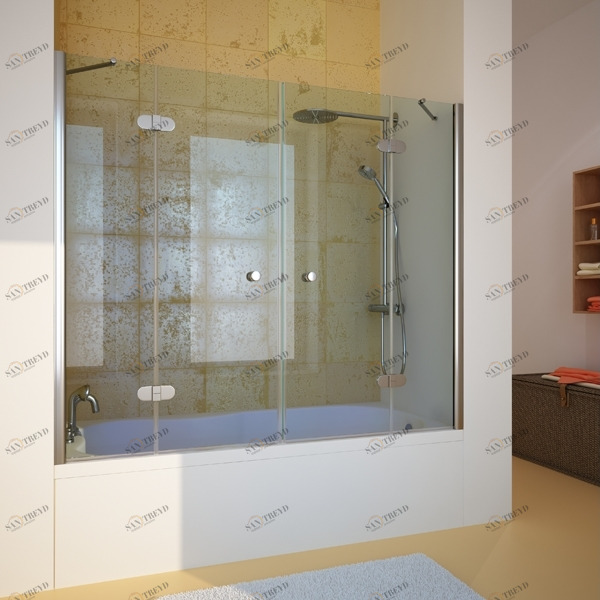 150X150GV104 Душевое ограждения на борт вынны GUTEWETTER Германия LUX