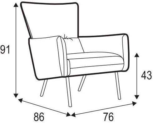 Sits Кресло из ткани с подлокотниками sun-id-1348444 - Вид №9