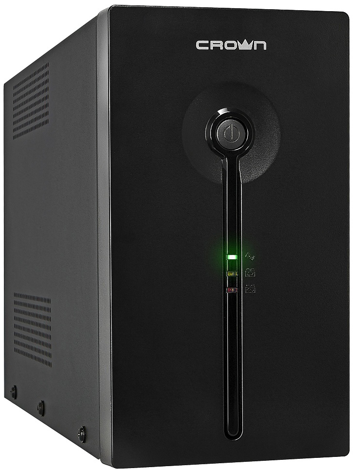 CMU-SP2000EURO USB Ups 2000va/1200w, металл, 2x12v/9ah, розетки 4*euro+1*iec bybass, трансформатор avr 140-290v, съёмный кабель 1.8 м, фильтр телефонной и ethernet линии rj-11/45, usb-порт, защита батареи, от перегрузки, от кз, по Crown Santreyd 