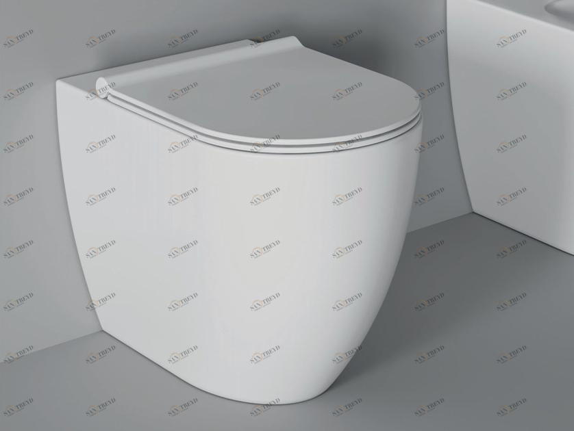 22240101,22240101tr Приставной унитаз напольный Белый Alice Ceramica Form Италия