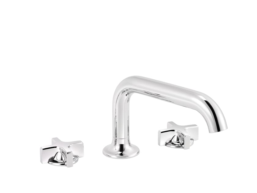 Хромированный латунный смеситель для раковины с 3 отверстиями rvb TIMES ARCH-00073540