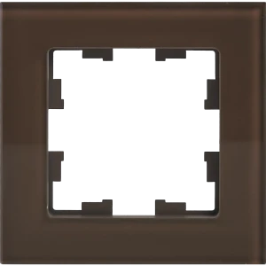 Рамка для розеток и выключателей IEK Brite 1 пост цвет бронза