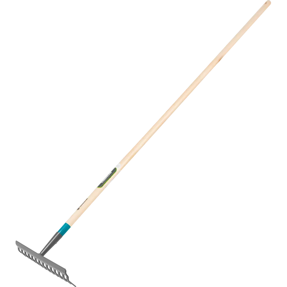 Грабли прямые Gardena Classicline 14 зубьев, 154 см сталь, с черенком 82502467 STLM-2015938 