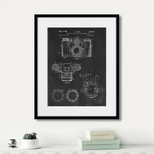 Картина в раме 52х42 см Photocamera, 2017г. КАРТИНЫ В КВАРТИРУ  264557 Белый;черный