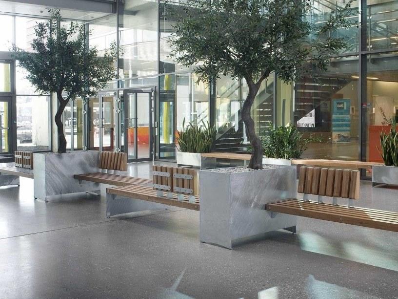 VESTRE Стальная прямоугольная кашпо для общественных мест Via sun-id-1468669 - Вид №3