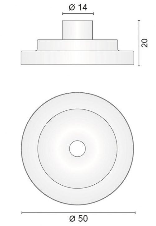 EGOLUCE Алюминиевый светодиодный потолочный светильник  5654  - Вид №6
