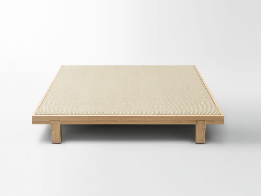 Квадратный низкий садовый журнальный столик с тканевой столешницей Paola Lenti Toku ARCH-00079490