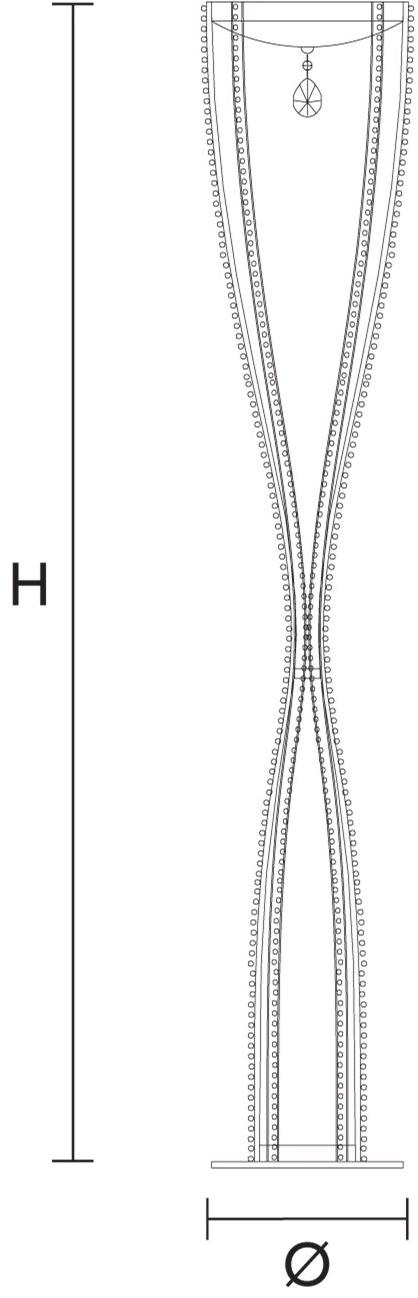 Masiero Торшер из металла с кристаллами Noblesse sun-id-1445683 - Вид №1