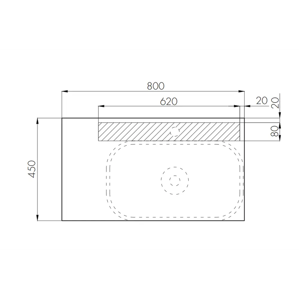 Тумба под раковину подвесная Aquaton «Мишель» 80 см цвет зелено-голубой АКВАТОН STLM-2136670 - Вид №6