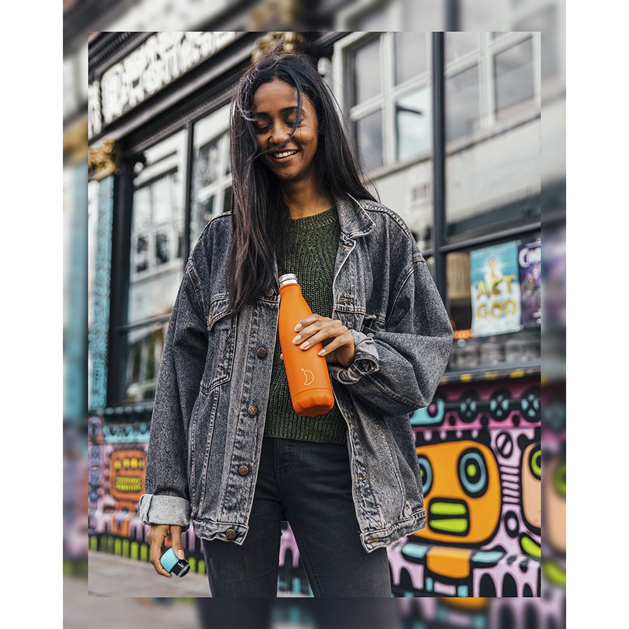 Термос 500 мл оранжевый Neon Orange CHILLY'S BOTTLES ДИЗАЙНЕРСКИЕ 00-3948010 Оранжевый  - Вид №1