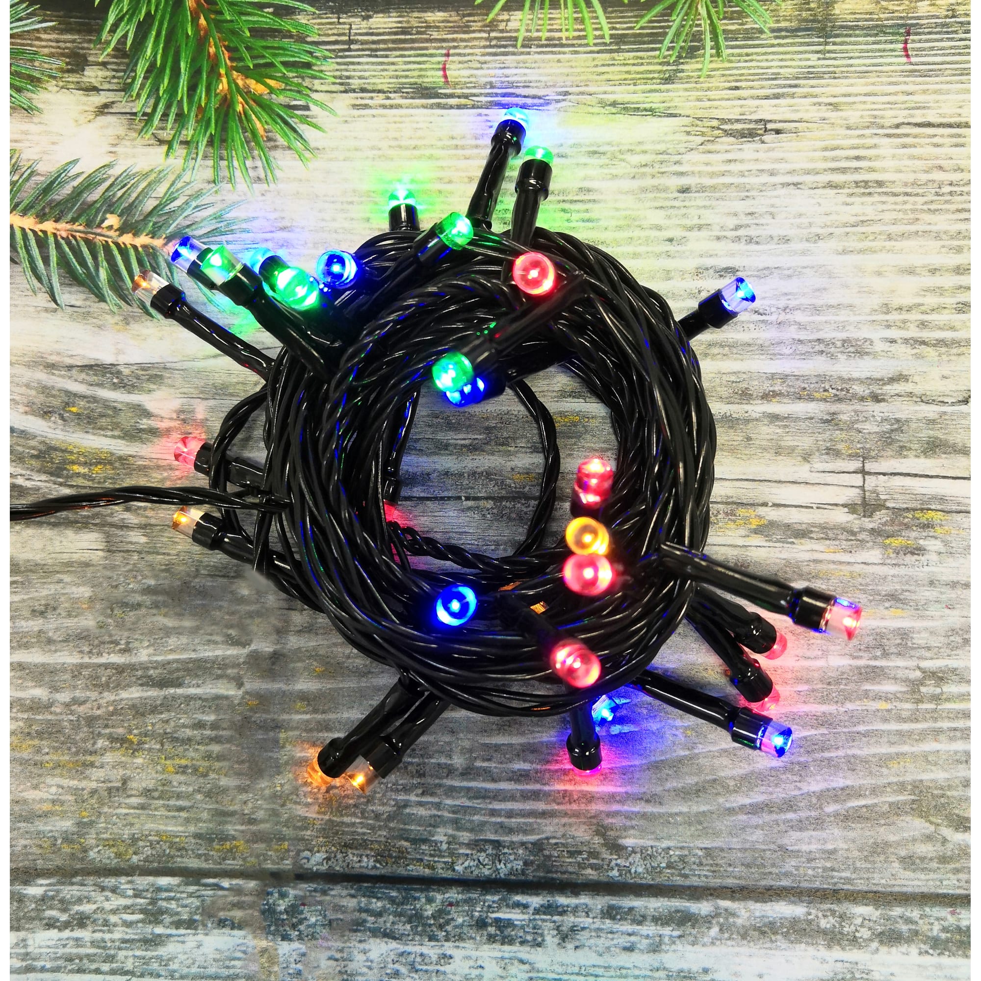 82309516 Электрогирлянда наружная «Нить» 6.5 м 50 LED мультисвет Santreyd 