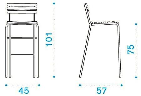 Ethimo Табурет садовый высокий тик Laren Lasg4005 - Вид №5