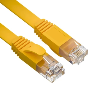 91247964 Патч-корд плоский Ripo UTP4 Cat 6 RJ45-RJ45 PVC 1.8 м цвет желтый STLM-1382370