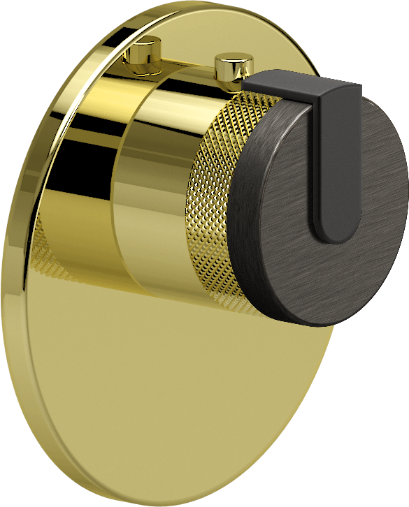 E-8027-R1BOXE-L1MBK-PB-T Термостатический переключатель 3/4-Внешняя часть GRAFF MOD+