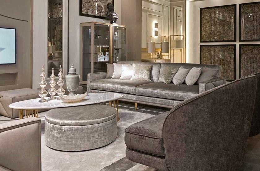 Valderamobili Овальный мраморный журнальный столик Mascari Msc010 - Вид №3