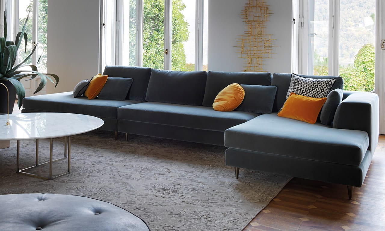 Тканевый диван с полуостровом OAK Милан ARCH-00130890 - Вид №2