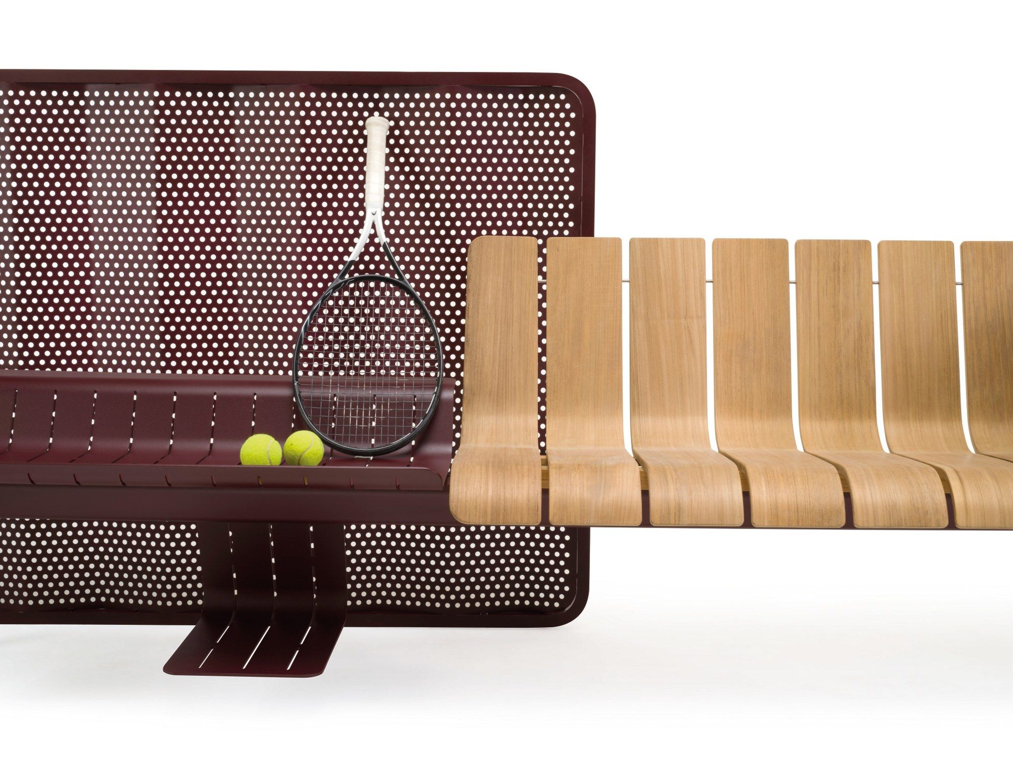 Алюминиевая и деревянная скамья со спинкой Ethimo Ace ARCH-00122616 - Вид №29