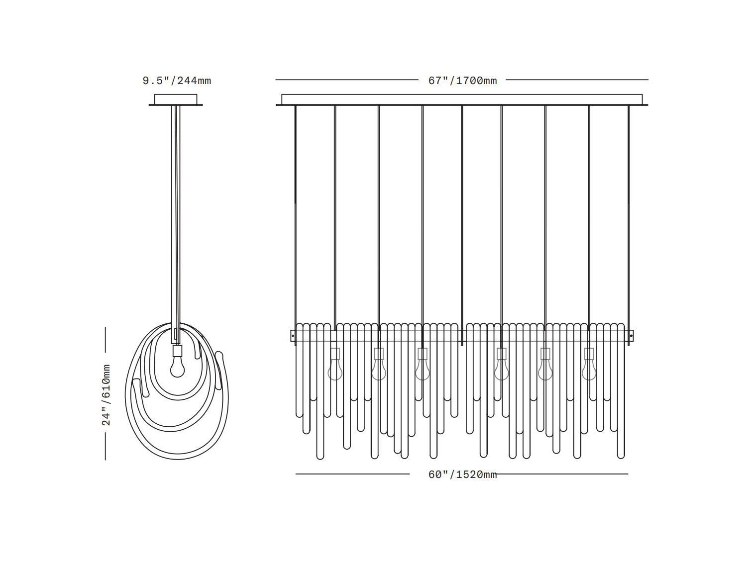 Выдувное стекло светодиодный подвесной светильник SkLO Lasso ARCH-00040232 - Вид №4