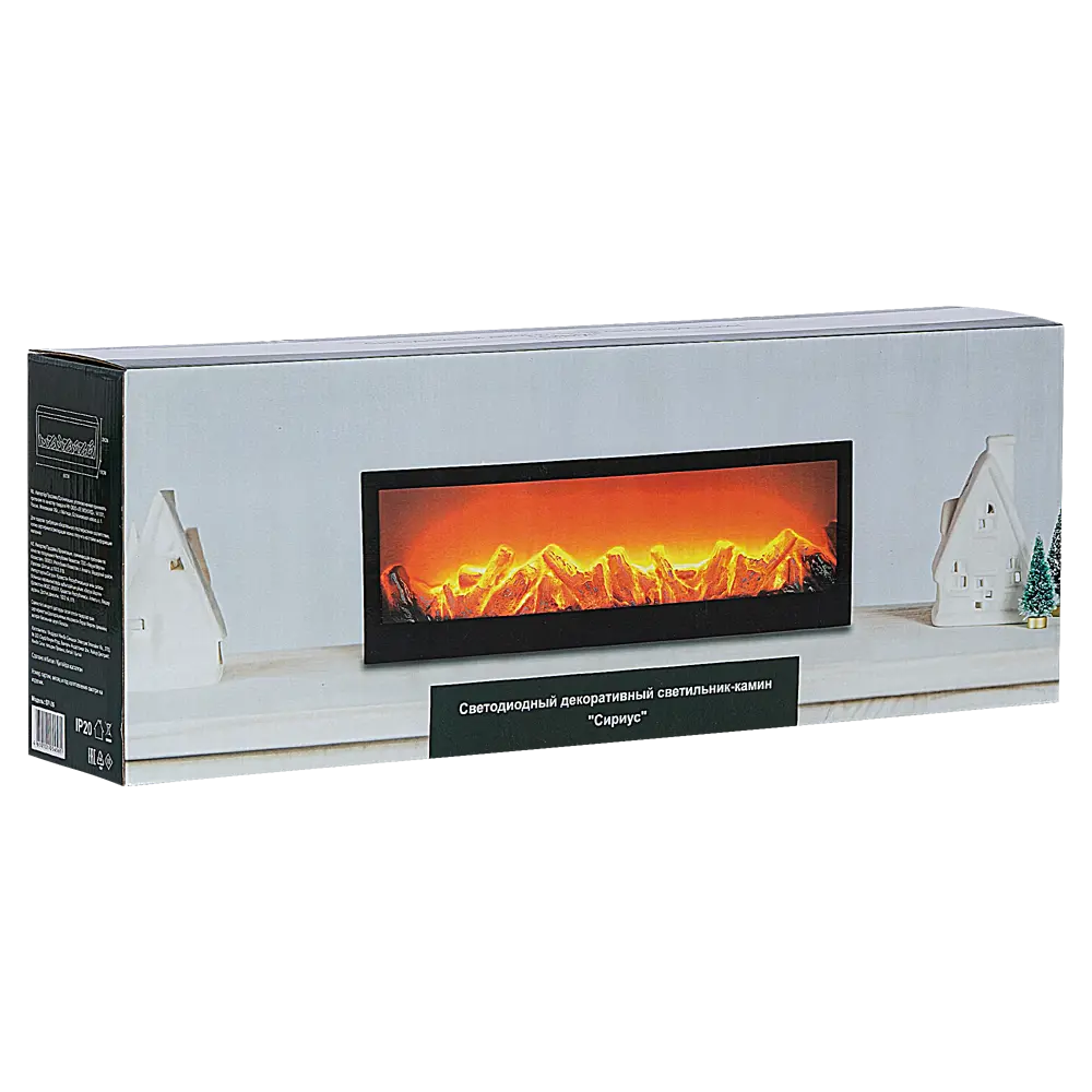 89367792 Светодиодный декоративный светильник-камин "Сириус" пластик 60x10x20см STLM-1468889 Santreyd  - Вид №7