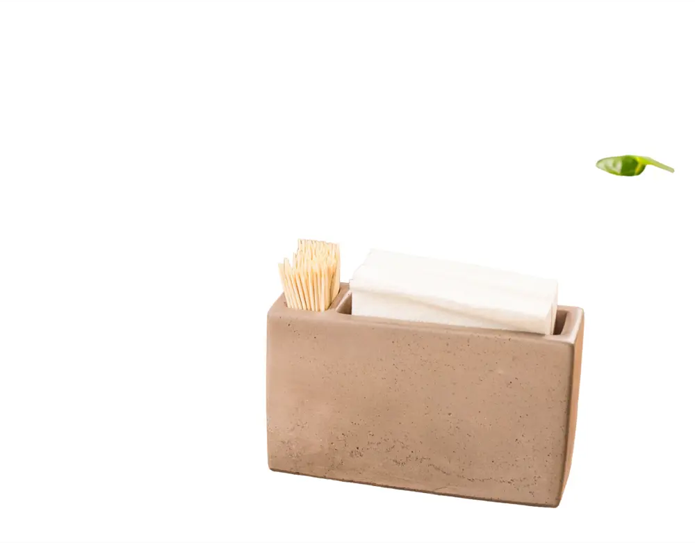 90710267 Салфетница Мелодия Света Pt05 Combs 14x8x6 см бетон цвет коричневый STLM-0880312